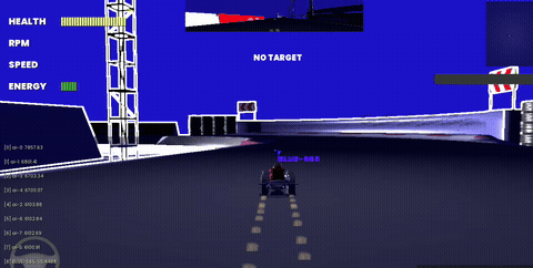 Algebra Kart vehicle physics playtest, GIF loop